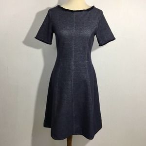 Banana Republic Denim Dress with Raw Edges Lined